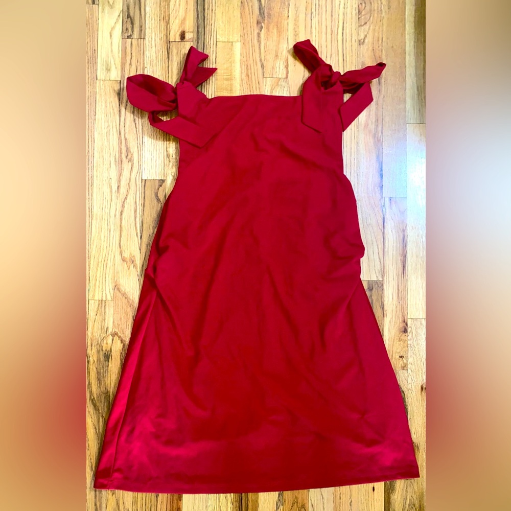 Cider Women’s Red Wine Tie Strap Dress Size 3XL Spandex Polyester